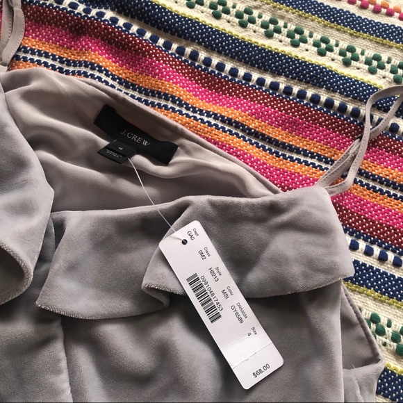 J.crew velvet going-out top, sz 4 NWT - Picture 4 of 6